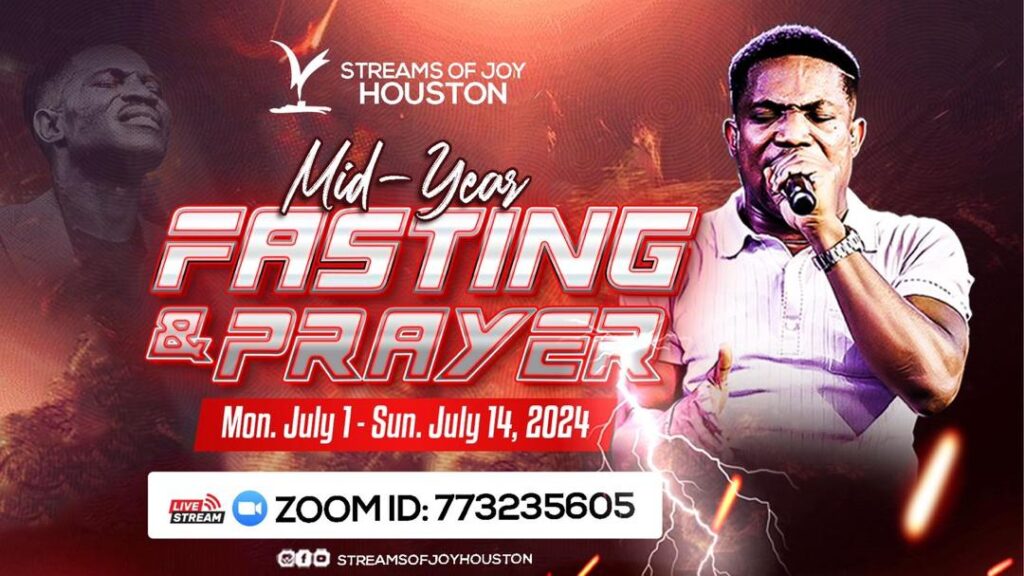 streams of joy houston Mid-year fasting & prayer flyer
